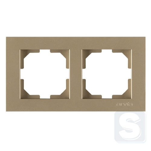 Рамка на 2 поста горизверт. монтаж Arvia Electric KAREN Титан (20 05 2000 022)